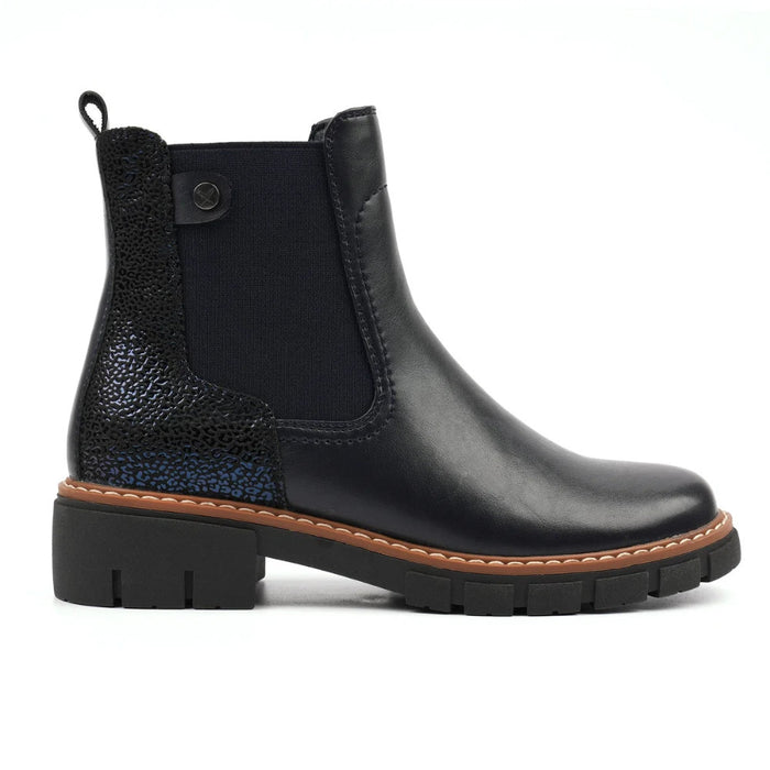 Lunar Bernadette Navy Ankle Boot GLB234 NY