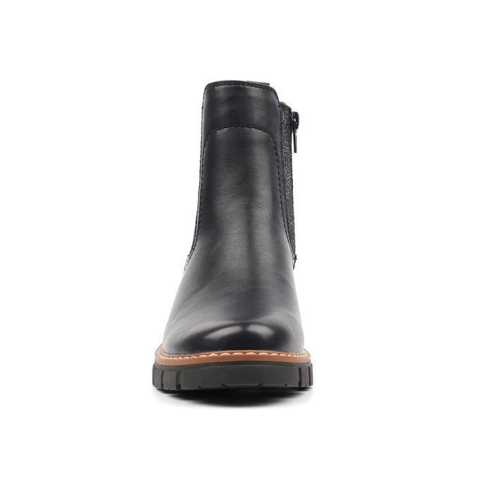 Lunar Bernadette Navy Ankle Boot GLB234 NY