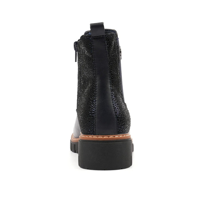Lunar Bernadette Navy Ankle Boot GLB234 NY