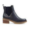 Lunar Conrad Navy Ankle Boots GLC013 BL