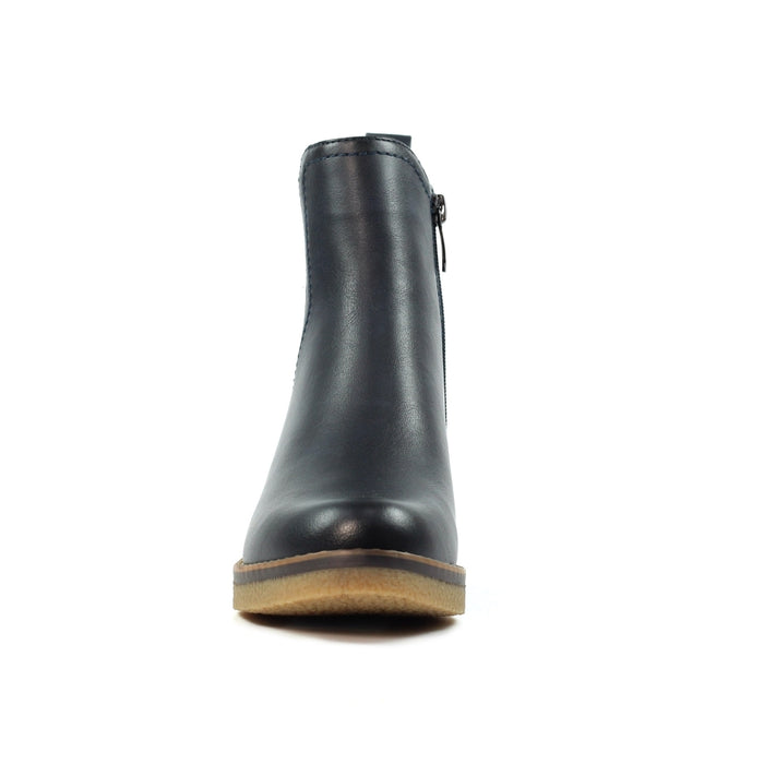 Lunar Conrad Navy Ankle Boots GLC013 BL