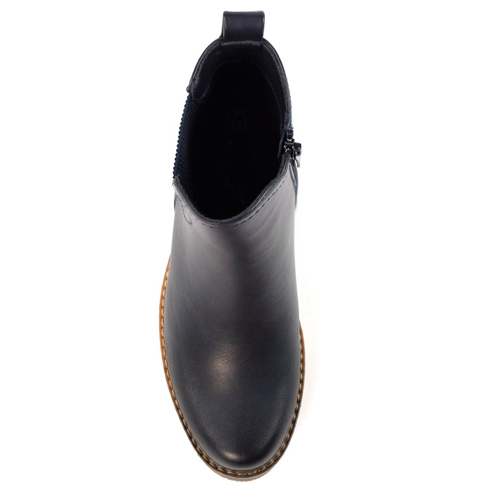 Lunar Conrad Navy Ankle Boots GLC013 BL