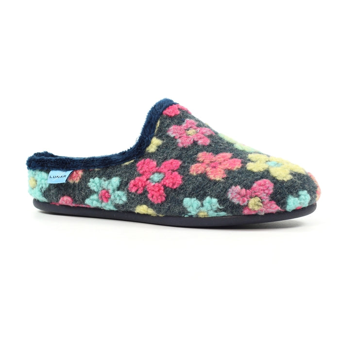 Lunar Dolly Navy Slippers KLA244 BL