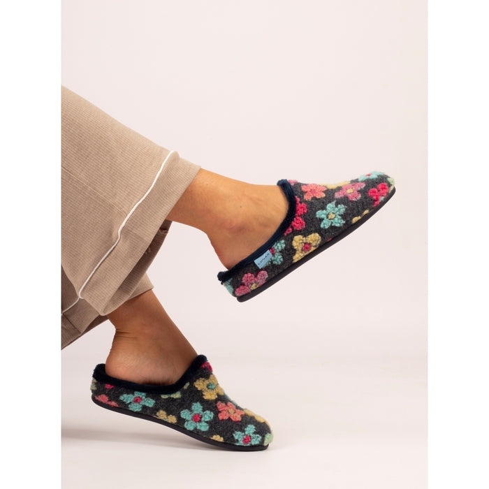 Lunar Dolly Navy Slippers KLA244 BL