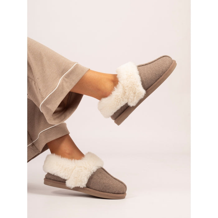 Lunar Ember III Taupe Boxed Slippers KLB060 TP