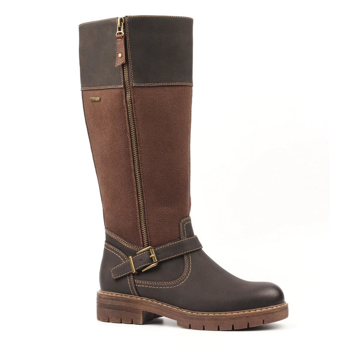 Lunar Joy Brown W/Proof Expanding Calf Long Boot GLR133 BR