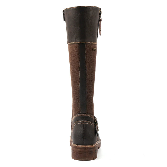 Lunar Joy Brown W/Proof Expanding Calf Long Boot GLR133 BR