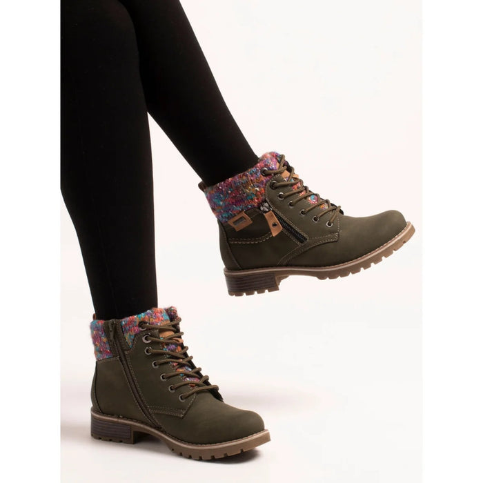 Lunar Tabasco Olive W/proof Ankle Boot GLB204 OL