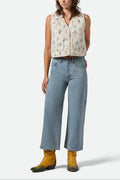 Women's Margo Cropped 5-Pocket Pant in the color Light Denim - Women's Front View
