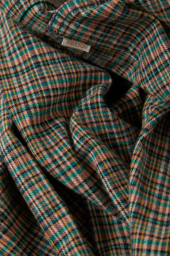 Women's Margo Cropped 5-Pocket Pant in the color Multi Stripe/Plaid - Additional Laydown image