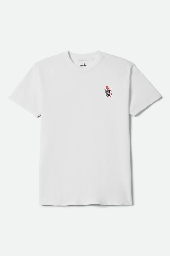 Men's Marquis Short Sleeve Shirt in the color White - Front Product View