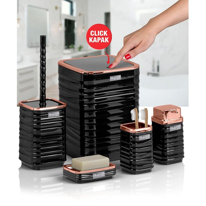 Bathroom Accessories Set 5-Piece Plastic Okyanus color variants