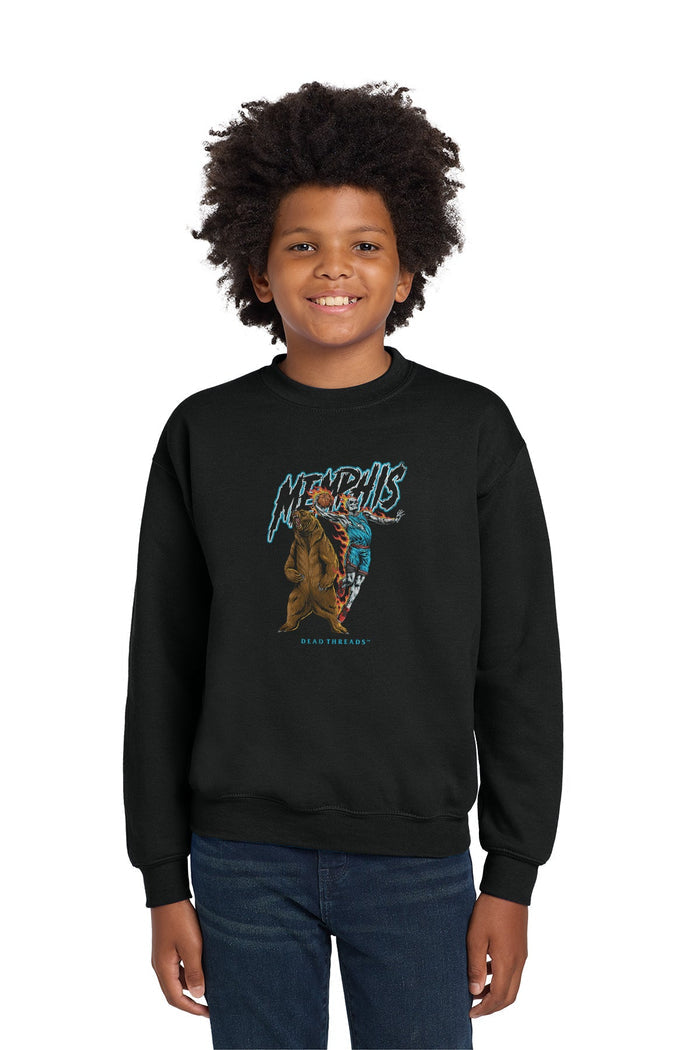 MEMPHIS BASKETBALL KIDS CREWNECK SWEATSHIRT – Kids clothes – Dead Threads Apparel