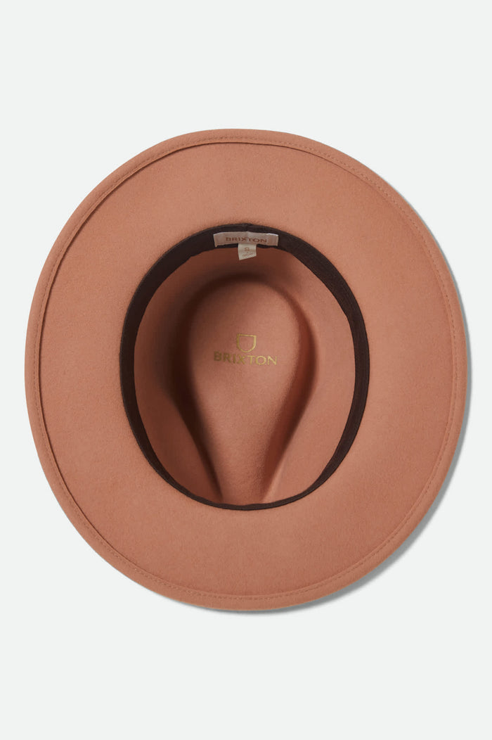 Unisex Messer Fedora in the color Italian Clay - Additional Laydown image