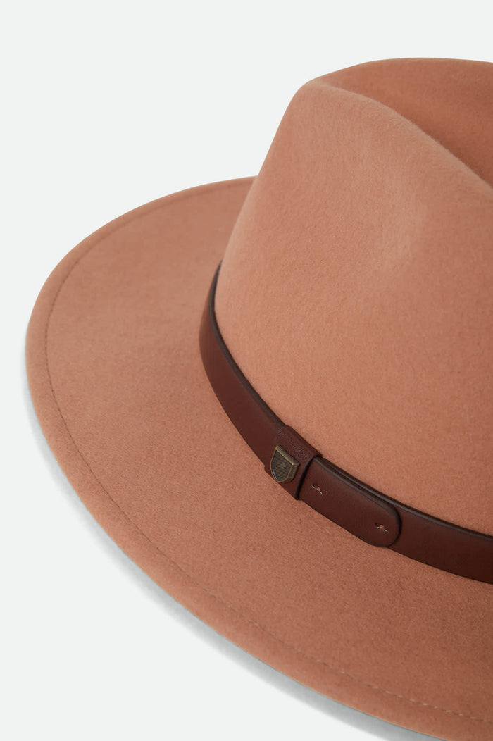 Unisex Messer Fedora in the color Italian Clay - Additional Laydown image