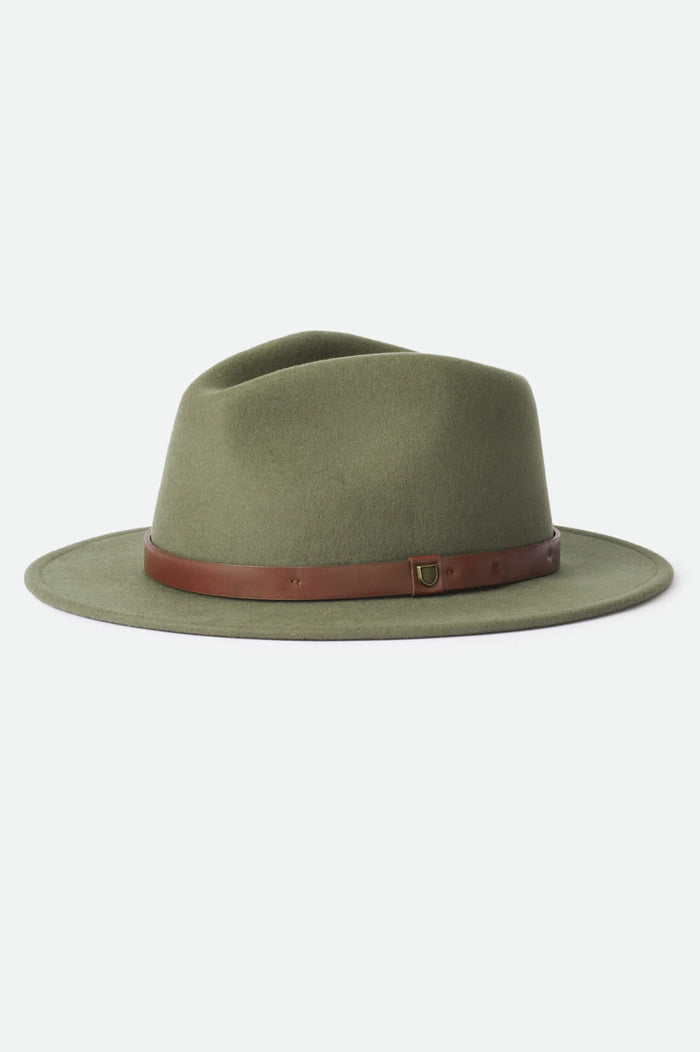 Unisex Messer Fedora in the color Ivy - Front Product View