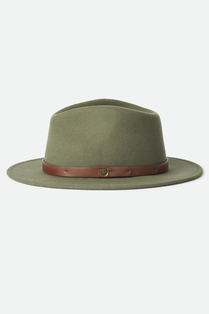 Unisex Messer Fedora in the color Ivy - Additional Laydown image