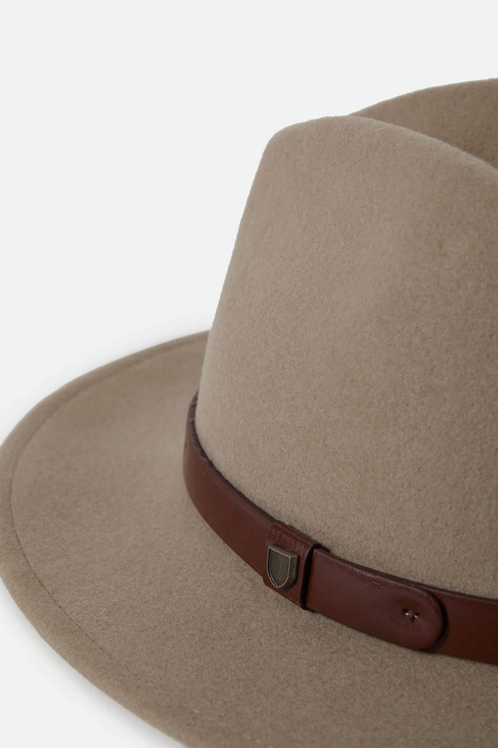 Unisex Messer Fedora in the color Light Tan - Additional Laydown image