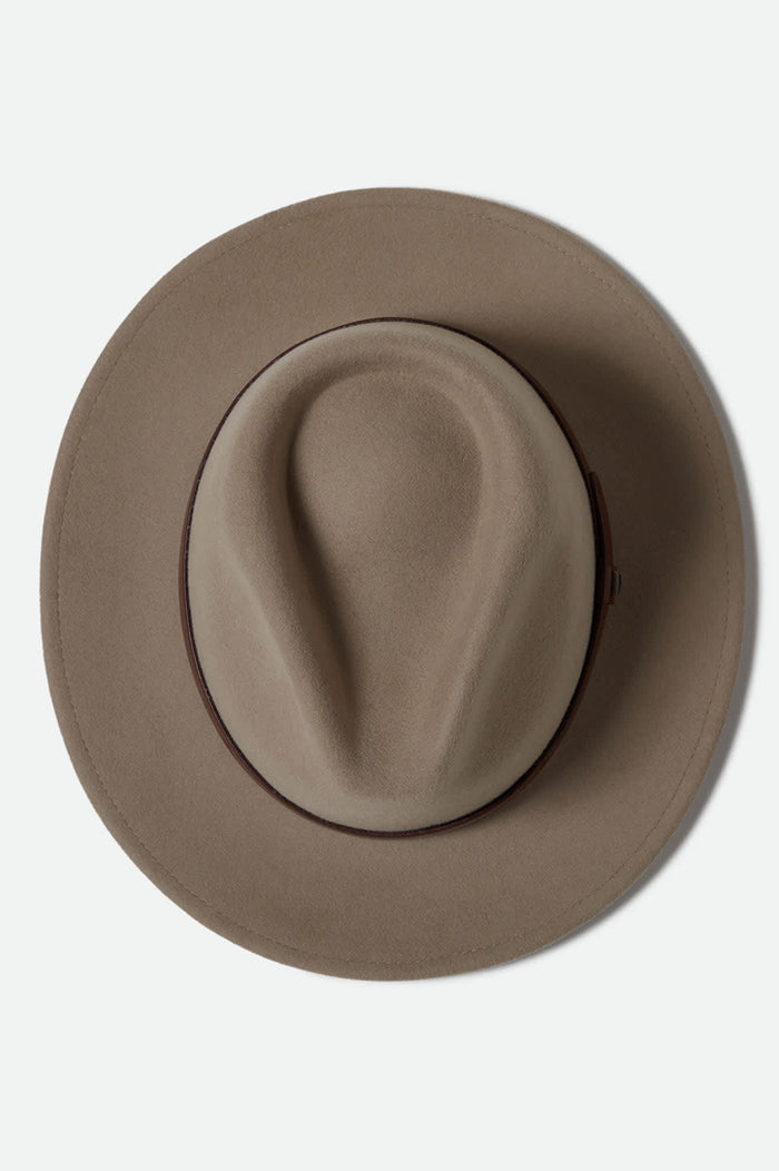 Unisex Messer Fedora in the color Light Tan - Additional Laydown image