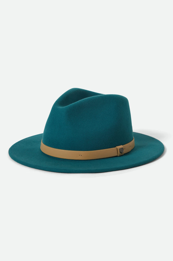 Unisex Messer Fedora in the color Transformative Teal - Front Product View