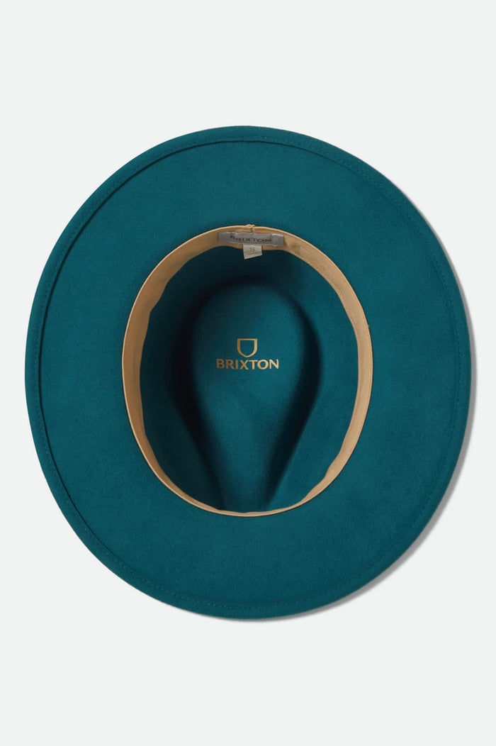 Unisex Messer Fedora in the color Transformative Teal - Additional Laydown image
