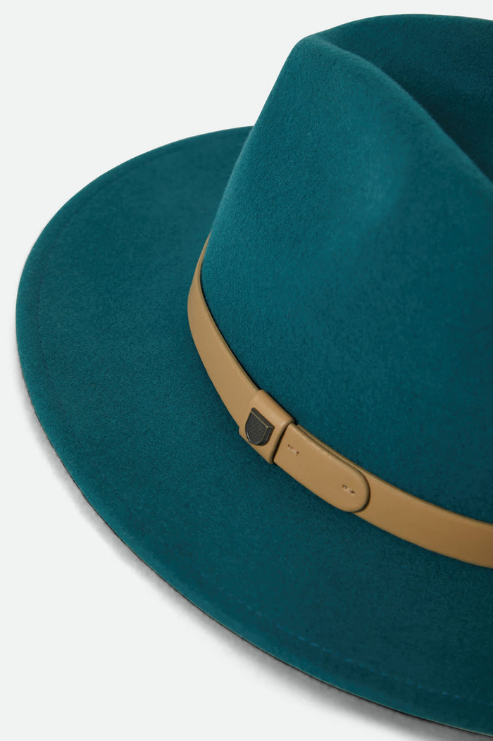 Unisex Messer Fedora in the color Transformative Teal - Additional Laydown image