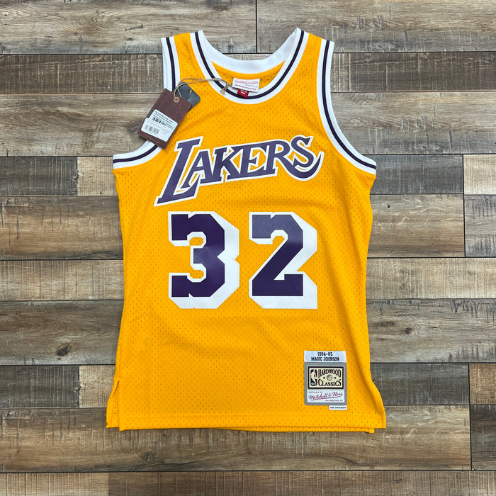 Mitchell & Ness '84 Magic Johnson NBA Authentic Lakers Home Jersey