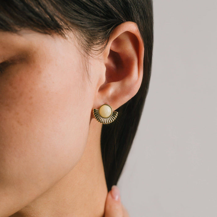 Moonpetal Stud Earrings