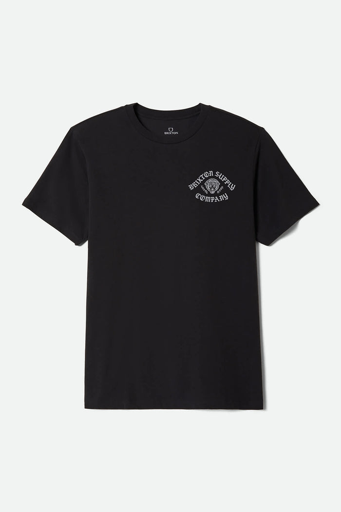 Men's Morado Short Sleeve Standard T-Shirt in the color Black - Front Product Laydown Image