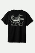 Muskie S/S Standard T-Shirt - Black Worn Wash