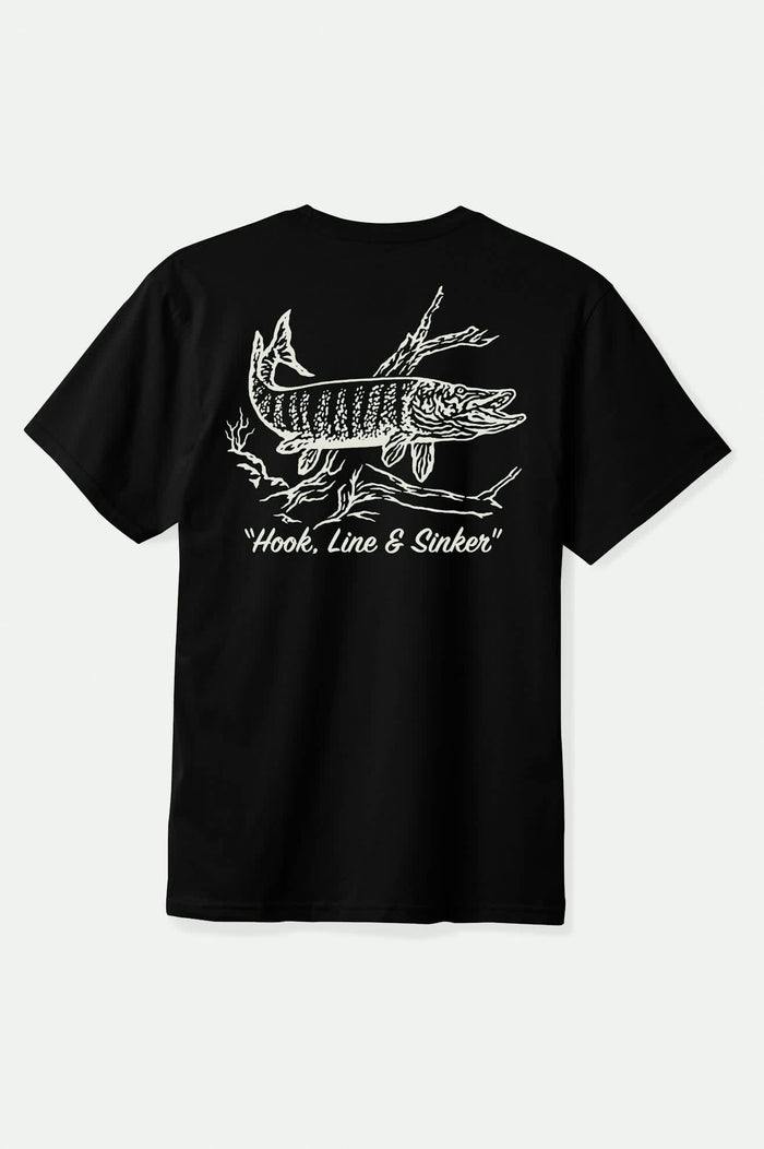 Muskie S/S Standard T-Shirt - Black Worn Wash