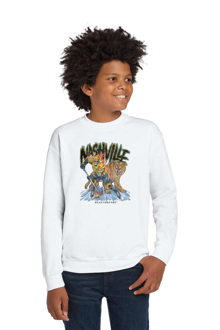 NASHVILLE HOCKEY KIDS CREWNECK SWEATSHIRT – Kids clothes – Dead Threads Apparel
