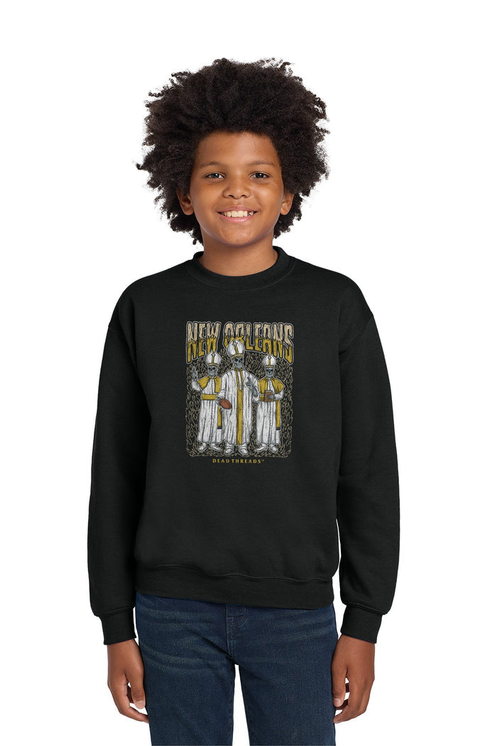 NEW ORLEANS FOOTBALL KIDS CREWNECK SWEATSHIRT – Kids clothes – Dead Threads Apparel