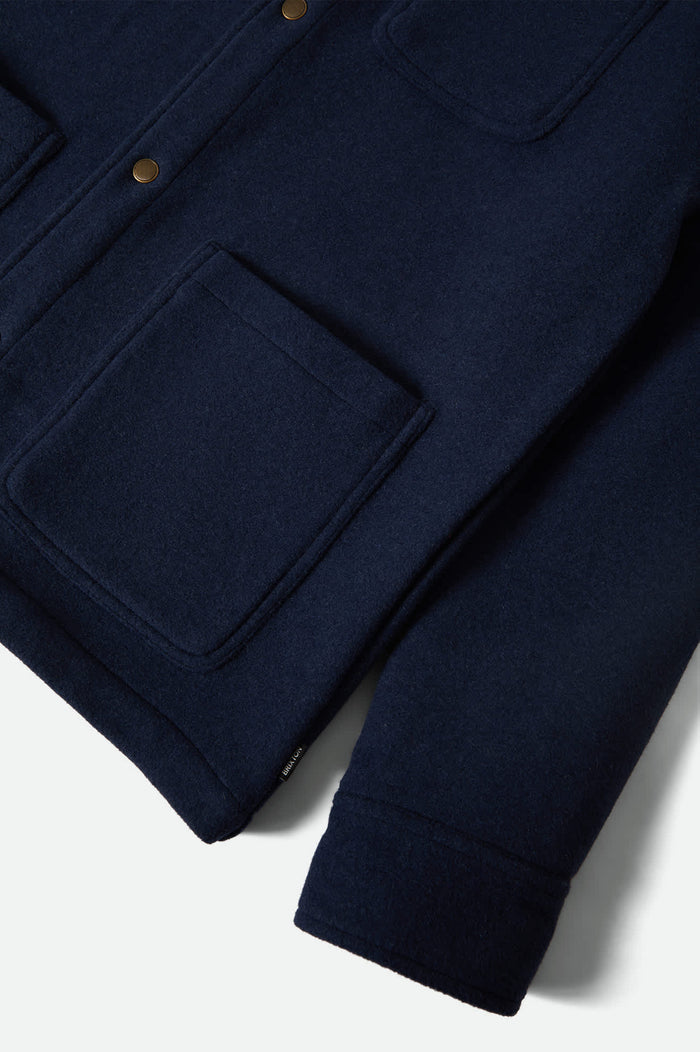 Men's New West Chore Coat in the color Mood Indigo - Additional Laydown image