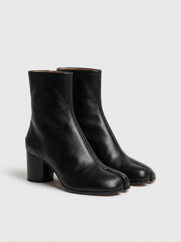 Noir Tabi Ankle Boots - TUA. Milano #
