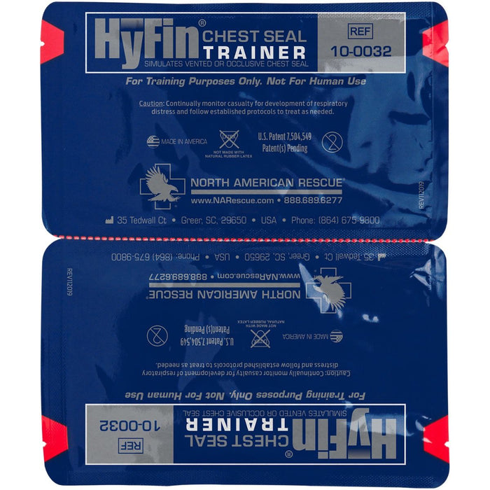Supplies - Medical - Bandages - North American Rescue HyFin Vent Chest Seal Twin Pack - TRAINER