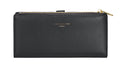 Nova Leathers Long Purse with Multi Credit Card Slots Black  (DJ0086)