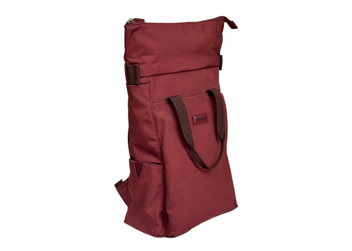 Nova Leathers Medium Roll Top Backpack Clifton Oxblood (LITTLE)
