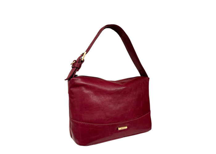 Nova Leathers Short Handle Shoulder Burgundy  (6166)