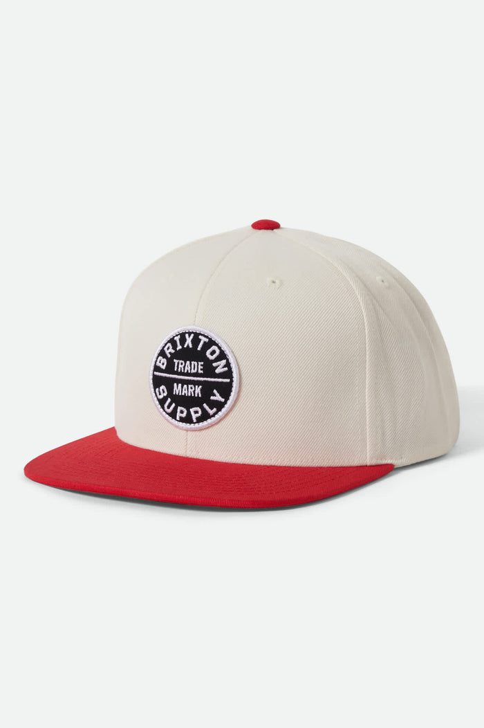 Men's Oath III Snapback in the color Whitecap/Adrenaline Rush - Front Product View