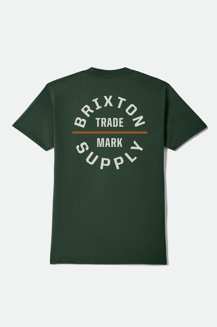 Oath Short Sleeve Standard T-Shirt - Forest Green/Off White/Rust