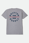 Oath Short Sleeve Standard T-Shirt - Heather Grey/Navy/Red