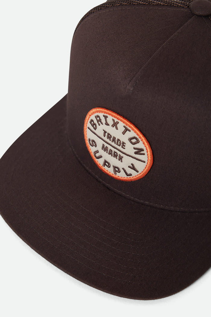 Unisex Oath Trucker Hat in the color Chocolate/Chocolate - Additional Laydown image