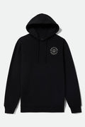 Men's Oath V Hood in the color Black/Off White - Front Product Laydown Image