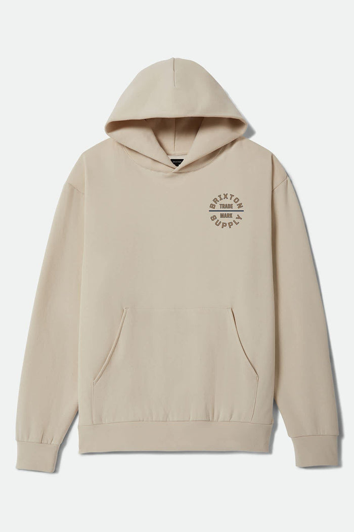Men's Oath V Hood in the color Bone - Front Product Laydown Image