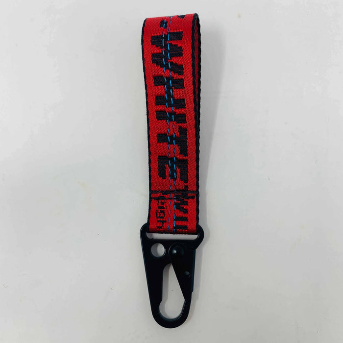 Off White Red Keychain made from 100% authentic materials, custom made design