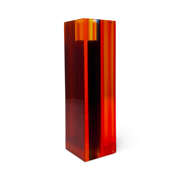 Op Art Laminated Lucite Candle Holder Attr. to Richard Soong