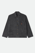 Men's Painters Jacket in the color Washed Black - Front Product Laydown Image