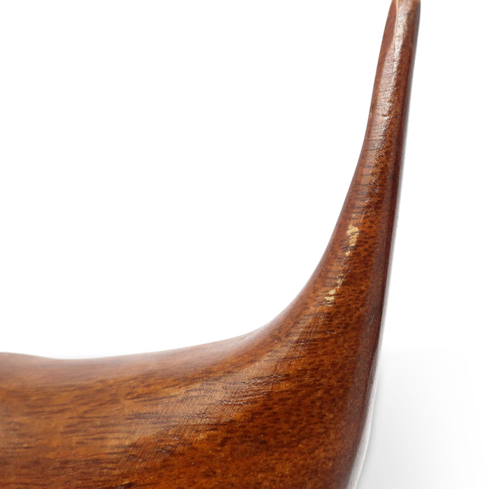 Pair of Danish Modern Teak and Brass Bird Sculptures