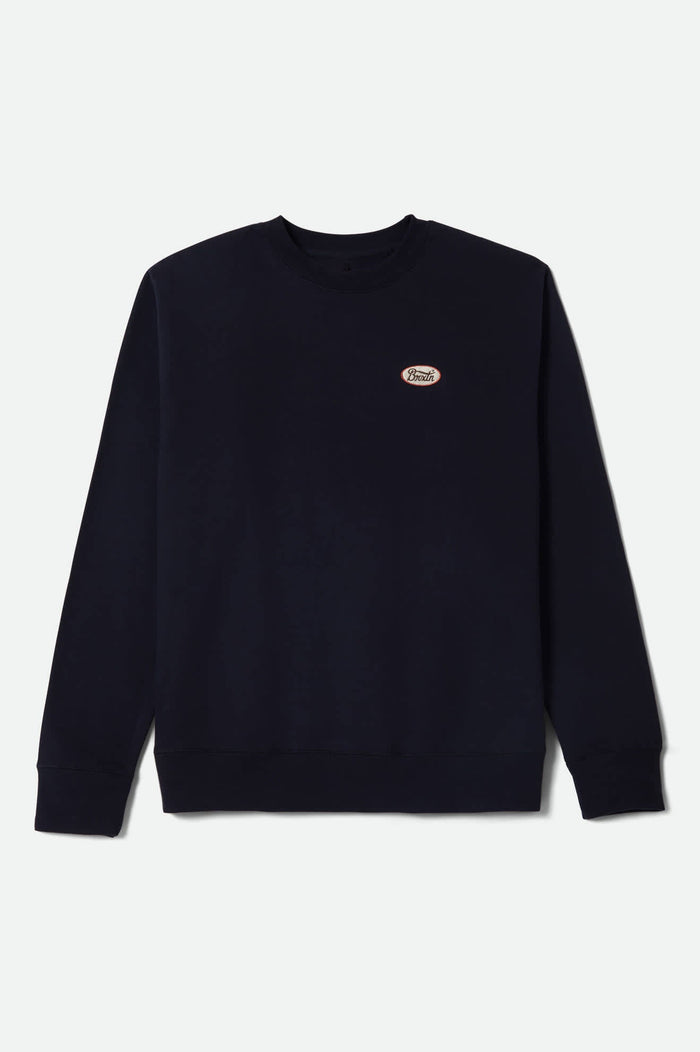 Men's Parson Patch Crew in the color Classic Navy - Front Product View
